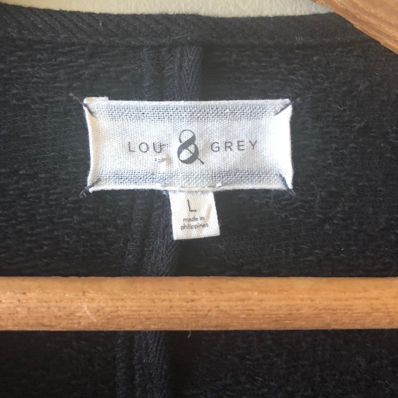 Lou & grey marled striped Moto jacket sweatshirt - Picture 4 of 6